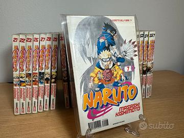 Lotto manga Naruto serie nera e rossa