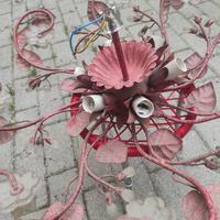 Lampadario in ferro battuto