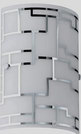 Lampada da parete in acciaio cromato 