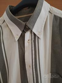 camicia Vintage a righe uomo