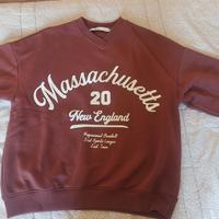 felpa marrone Bershka