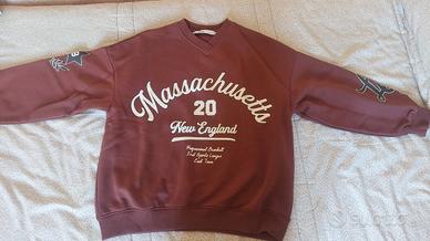 felpa marrone Bershka