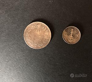 2 monete - 5 e 10 centesimi - 1894 e 1922