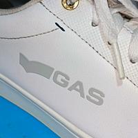 Sneakers bianche da uomo con logo laterale Gas Sam