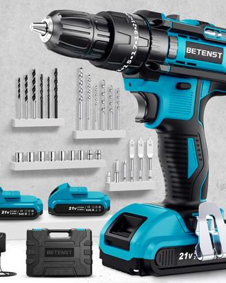 Trapano Avvitatore Batteria 21V 42Nm 2 Batterie