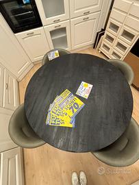 Tavolo legno antracite (diametro di 130 cm)