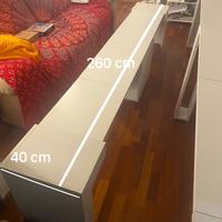 Tavolo allungabile raro bianco legno mdf