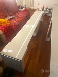 Tavolo allungabile raro bianco legno mdf