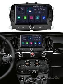 Autoradio navigatore fiat 500 dal 2016 android 4g