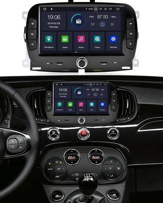 Autoradio navigatore fiat 500 dal 2016 android 4g
