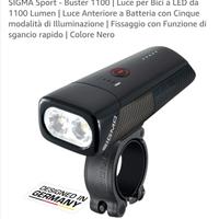 luce bicicletta