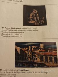 quadro olio su tela pittore Aldo Moretti 