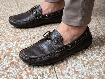 Mocassini Alberto Guardiani Drive in vera pelle