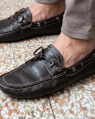 Mocassini Alberto Guardiani Drive in vera pelle