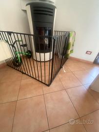 Cancelletto barriera protezione stufa pellet bimbo