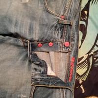 jeans ricamati vintage Arancia Meccanica tg 33