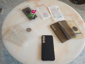 7 Cover e 3 pellicole x Samsung s25 6.1" nuove
