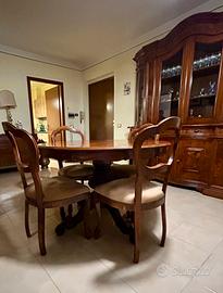 Sala conpleta in legno massello