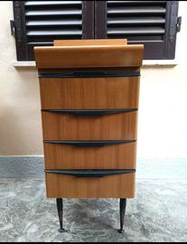 Cassettiera vintage Salvarani legno ,con cassetti 