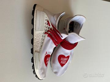Adidas NMD HU Pharrell Human Made Bianco Rosso 44