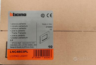 Placche BTicino LNC4803PL 10PZ