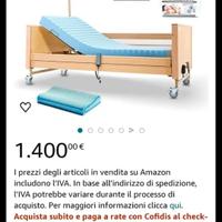 letto ospedaliero elettrico per anziani completo 