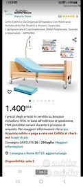 letto ospedaliero elettrico per anziani completo 