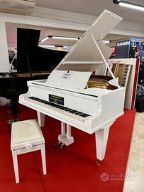 PIANOFORTE MEZZA CODA C. BECHSTEIN BIANCO SATINATO