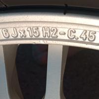 15" cerchi lega alfa 75 turbo 164 90 v6 24v 3.0 ie