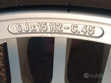 15" cerchi lega alfa 75 turbo 164 90 v6 24v 3.0 ie