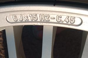 15" cerchi lega alfa 75 turbo 164 90 v6 24v 3.0 ie