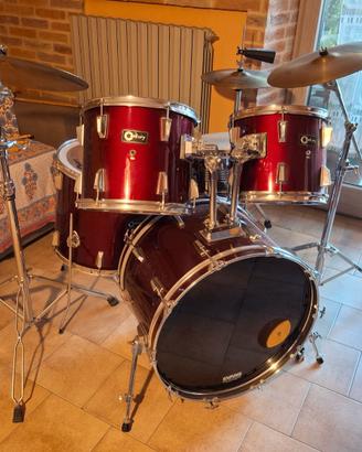 Batteria Acustica Completa – Rosso Bordeau