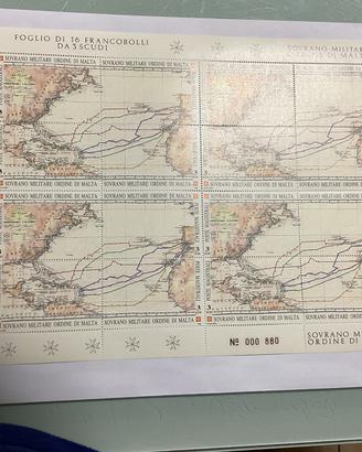 Foglietto emesso da SMOM anno 1992