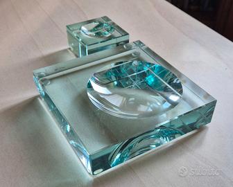 Posacenere Fontana Arte in vetro - vintage