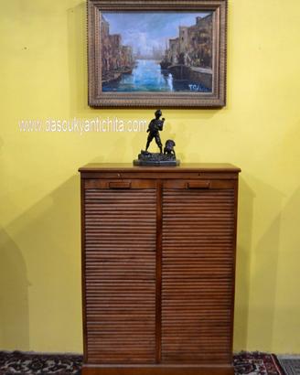 Schedario-classificatore a doppia serrandina