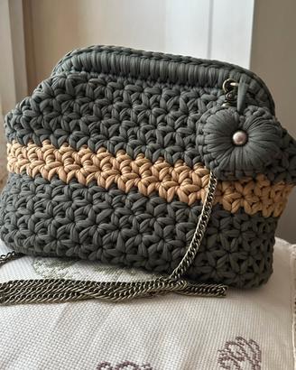 Borsa Clutch Verde