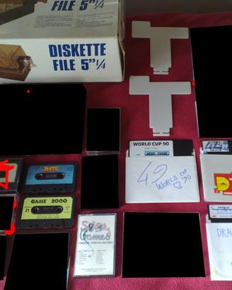 COMMODORE Spectrum MSX cassette floppy videogiochi