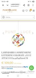 lampadario per bambini