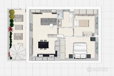 Appartamento di 120 m² con 4 locali e box auto a A