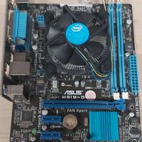 Scheda madre Asus H61M-D + Intel I7-3770K