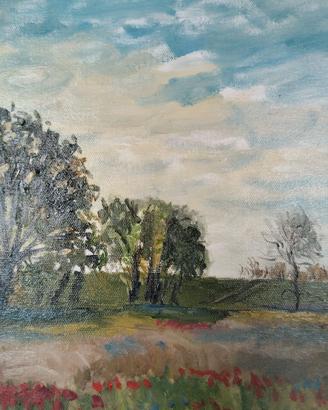 Paesaggio olio su tela