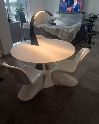 set tavolo Tulip+ 3 sedie Panton