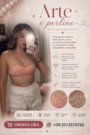 Reggiseno decorativo con perline
