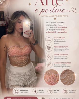 Reggiseno decorativo con perline