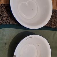 Coppia bacinelle smaltate