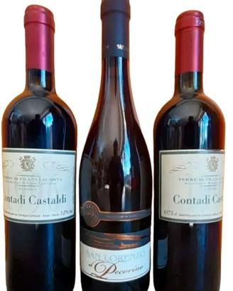 3 bottiglie di vino 