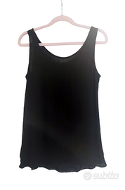 Canottiera Nera in trasparenza