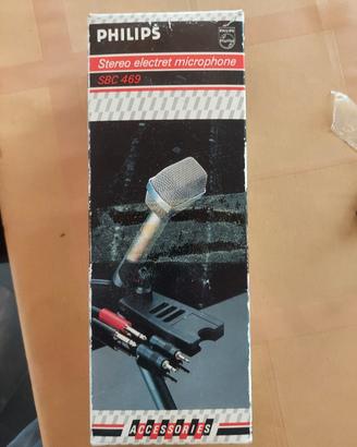 Microfono stereo vintage Philips SBC469