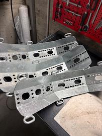 Ferma ruota moto carrello zincati cresci 3 pezzi