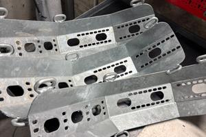 Ferma ruota moto carrello zincati cresci 3 pezzi